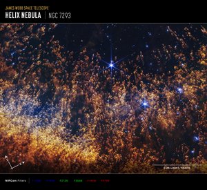 Helix Nebula by James Webb Space Telescope (NASA)