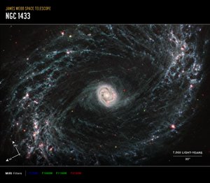 NGC 1433 by James Webb Space Telescope (NASA)