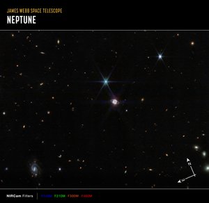 Neptune Wide Field by James Webb Space Telescope (NASA)