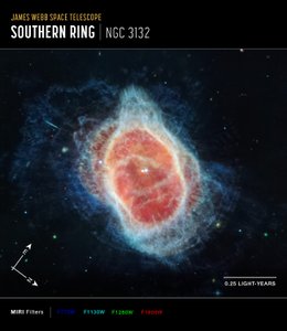 Southern Ring Nebula by James Webb Space Telescope (NASA)