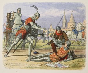 Capture of Joan of Arc, 25 May 1430, from A Chronicle of England BC 55 to AD 1485, pub. London, 1863