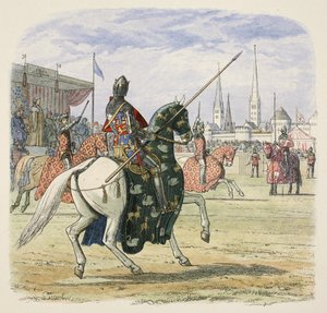 Richard II stops the duel between Hereford and Norfolk by James William Edmund Doyle