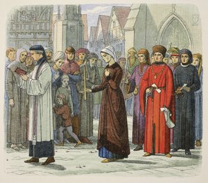 The Duchess of Gloucester does penance