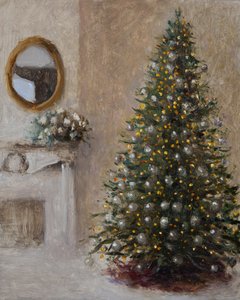 Elegant Christmas Fireplace