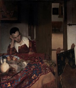 A Sleeping Girl by Johannes Vermeer