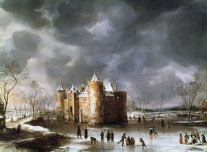 The Castle of Muiden in Winter