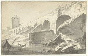 Ponte Molle in Rome (?)