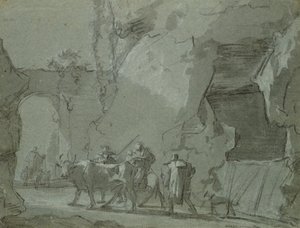 Shepherds in Front of an Archway, c.1650-52 by Jan Asselijn