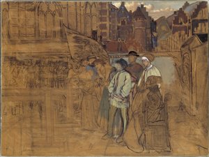 Archery Feast in Antwerp in the 16th Century by Jan August Hendrik Leys