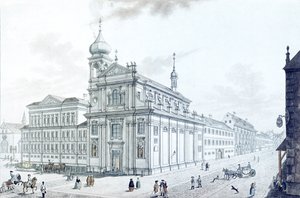 Church of Hibernians (Irish Franciscans) and Hibernian Street, 1781 by Jan Balzer