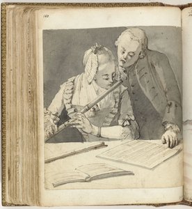 Man and Woman with Flute by Jan Brandes