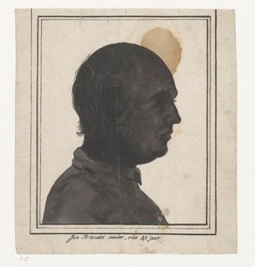 Silhouette Portrait of Jan Brandes