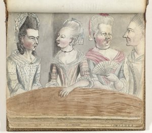 Four Women at a Table during an Outing to Falmouth