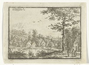 Houses by a Lake by Jan Carel Immenraet
