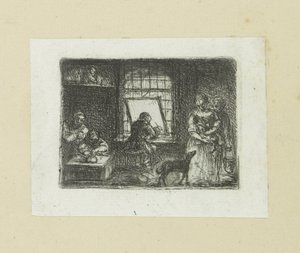 Interior of a print workshop by Jan Chalon