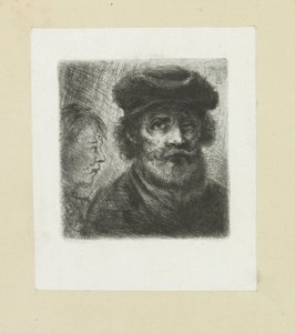 Young Man and Bearded Man by Jan Chalon