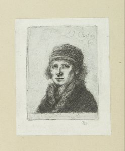 Young Man with Fur Collar by Jan Chalon