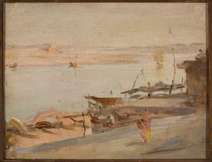 Benares, Ganges. From a Journey to India