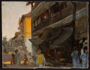 Bombay - Street. From a Journey to India by Jan Ciągliński
