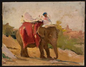 Chitorgarh - My Elephant. From a Journey to India by Jan Ciągliński