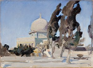 Omar Mosque in Jerusalem. From a Journey to Palestine by Jan Ciągliński