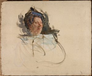 Portrait of Alina Doré, Singer by Jan Ciągliński