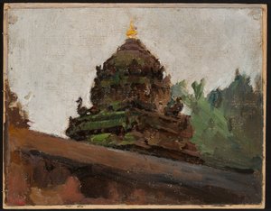 Old Temple in Madras. From a Journey to India