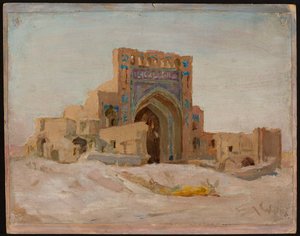 Old Persian Mosque. From a Journey to Turkestan by Jan Ciągliński