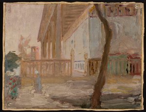 Turkestan - Mosque Enclosure. From a Journey to Turkestan by Jan Ciągliński