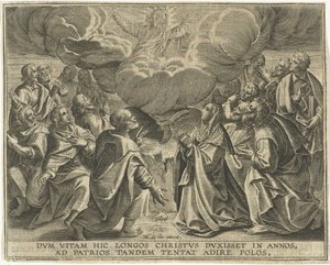 Ascension of Christ by Jan Collaert (II)