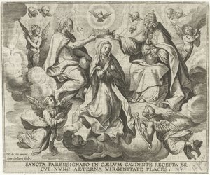Coronation of Mary by Jan Collaert (II)