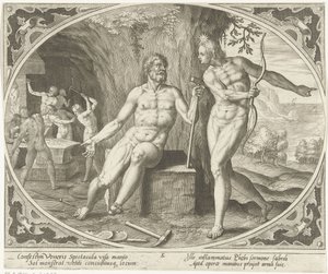 Phoebus Informs Vulcan of the Adultery by Jan Collaert (II)