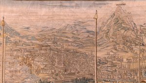 Series The Conquest of Tunis; Review of the Troops at Barcelona. Second tapestry in the series. 1543-1548. by Jan Cornelisz Vermeyen