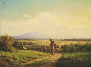 Javanese Landscape After the Rice Harvest