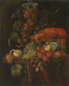 Still Life with Fruit and a Lobster by Jan Davidsz. de Heem (copy after)