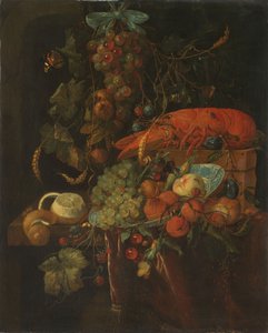 Still Life with Fruit and a Lobster