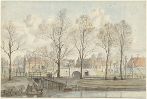 The Heerenpoort in Leiden (?) by Jan Ekels (I)