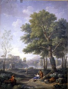 Capriccio View with a Belvedere by Jan Frans van Bloemen