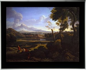 Two Landscapes by Jan Frans van (1662 1749) Bloemen