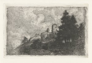 Hill Landscape with Ruin