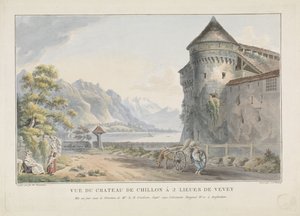 View of the Castle of Chillon by Jan Gerard Waldorp