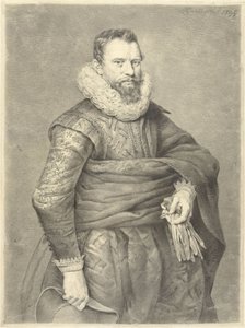 Portrait of a Man with Gloves and Hat in Hand, Facing Right by Jan Gerard Waldorp