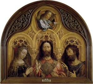 Christ between the Virgin Mary and Saint John the Baptist by Jan Gossaert