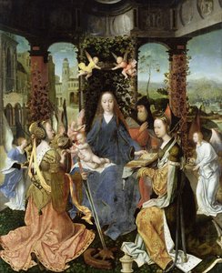 Madonna and Child with Mary Magdalene and St. Catherine by Jan Gossaert