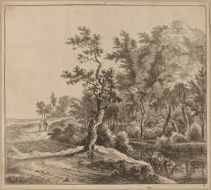 Landscape with a Winding Road by Jan Hackaert