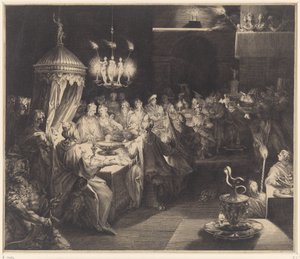 Feast of Belshazzar by Jan Harmensz. Muller