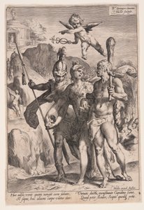 Minerva and Cupid Leading Hercules and Scipio to the Path of Virtue by Jan Harmensz. Muller