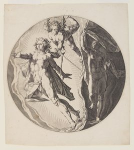 The First Day, plate 2, from Creation of the World by Jan Harmensz. Muller