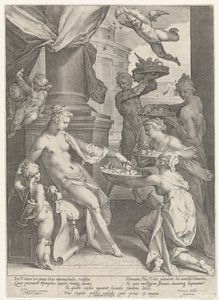 Venus Honored by Nymphs and a Faun by Jan Harmensz. Muller