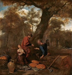 Erysichthon Sells His Daughter Mestra by Jan Havicksz. Steen